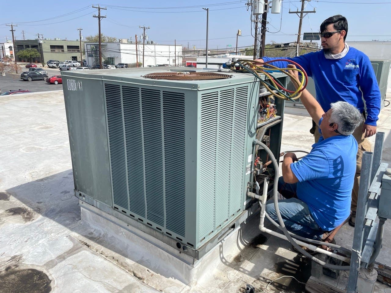 San Antonio HVAC technicians providing AC repair and installation services