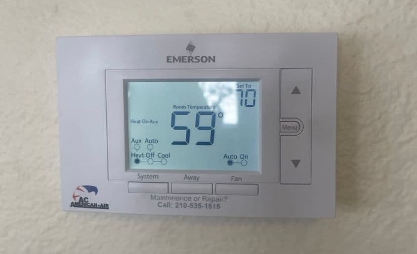 thermostat display