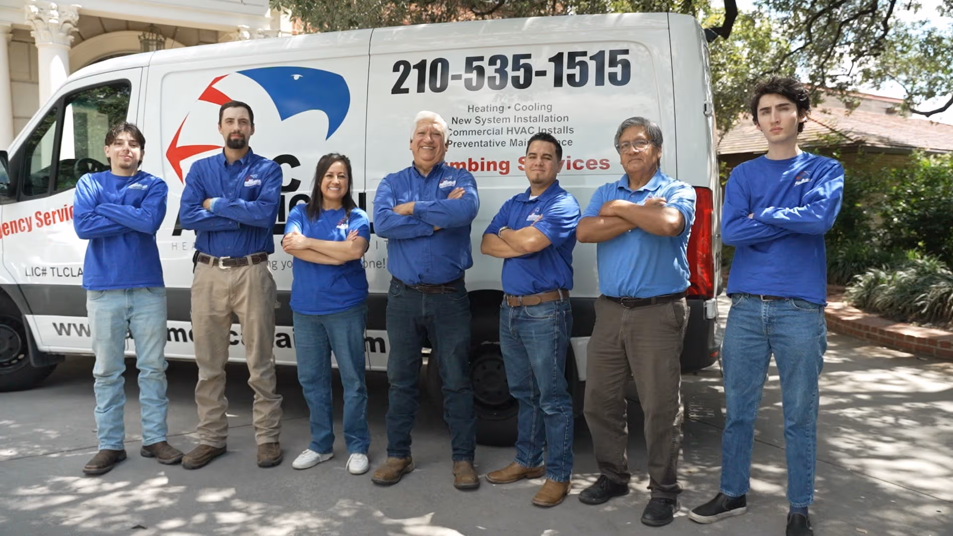 The AC American Air team of HVAC technicians in San Antonio